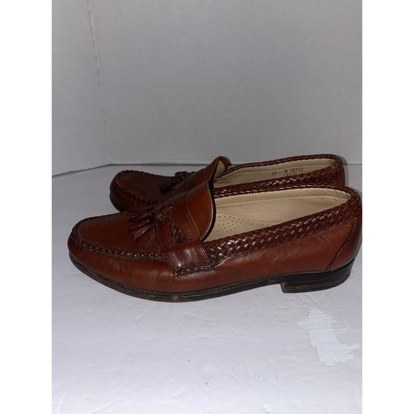 Allen Edmonds Maxfield Mens Woven Tassel Loafers 47716 Leather USA